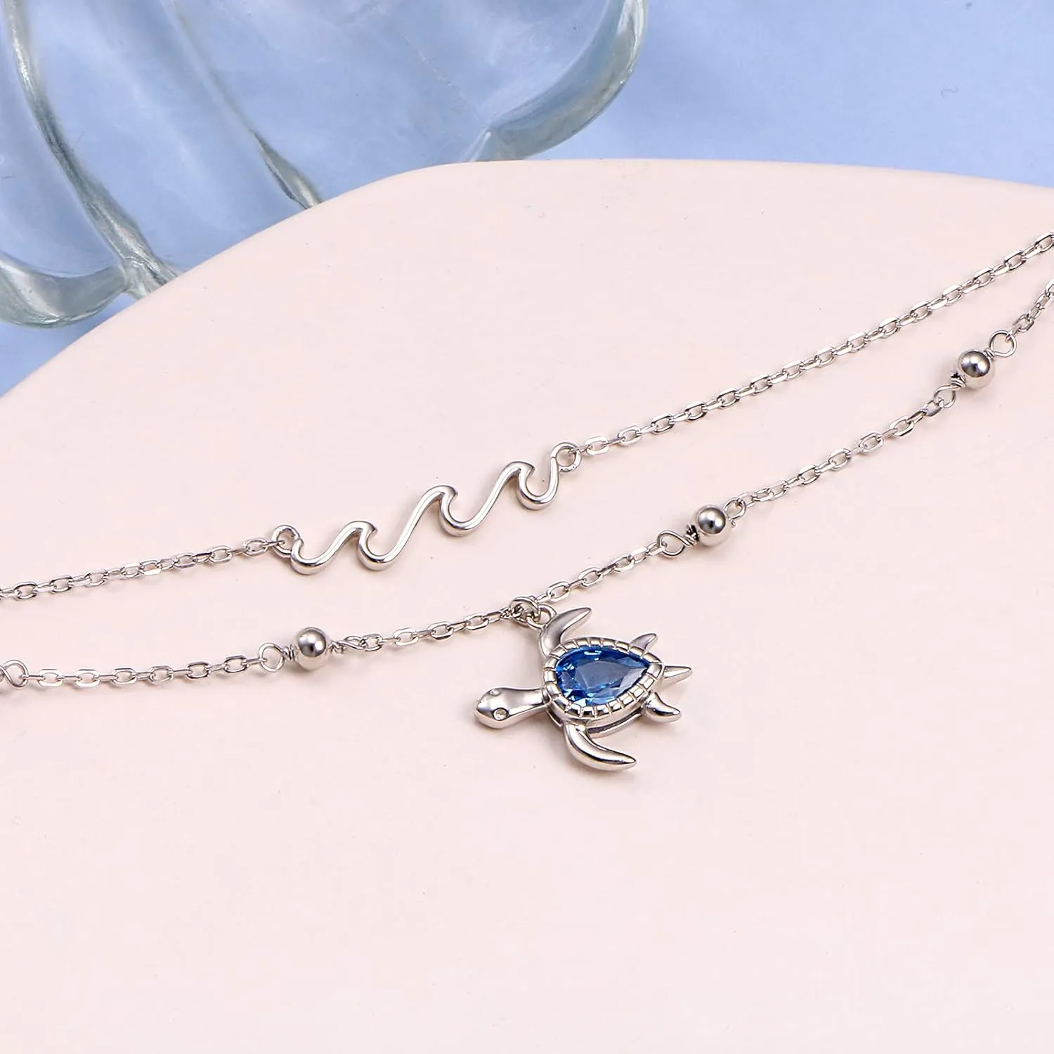 Anklet for Women S925 Sterling Silver Adjustable Foot Ankle Bracelet