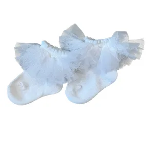Chiffon Ruffled Anklets