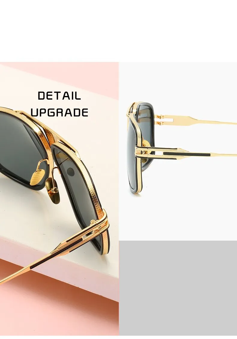 Classic Mirrored Luxury Men Sunglasses