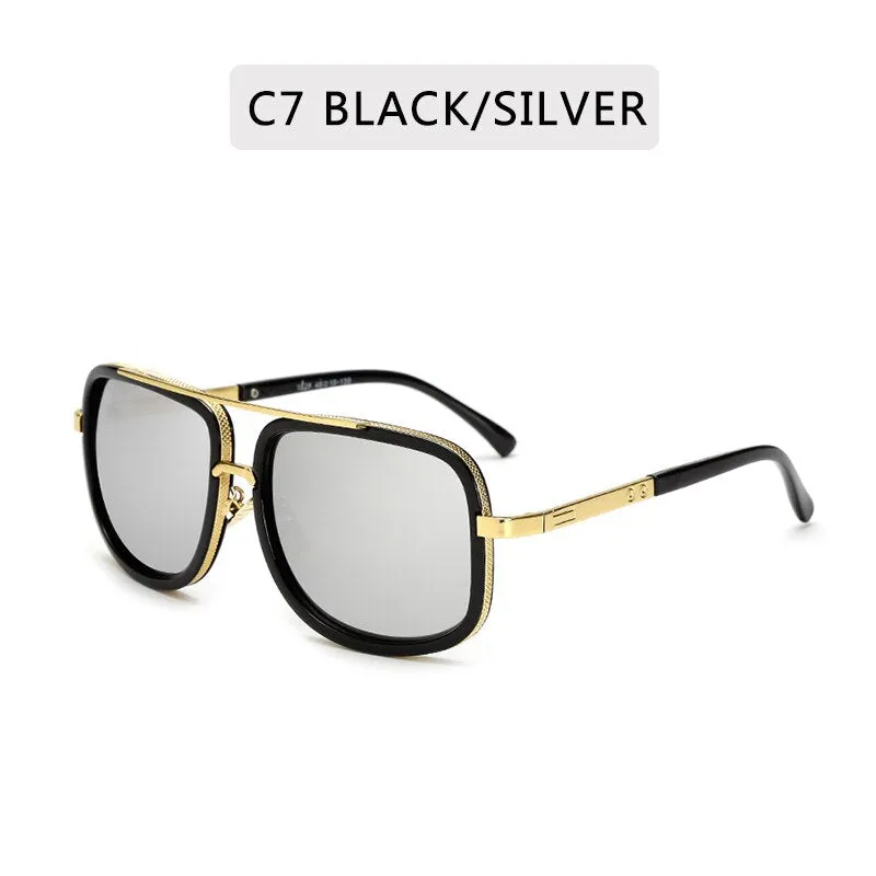 Classic Mirrored Luxury Men Sunglasses