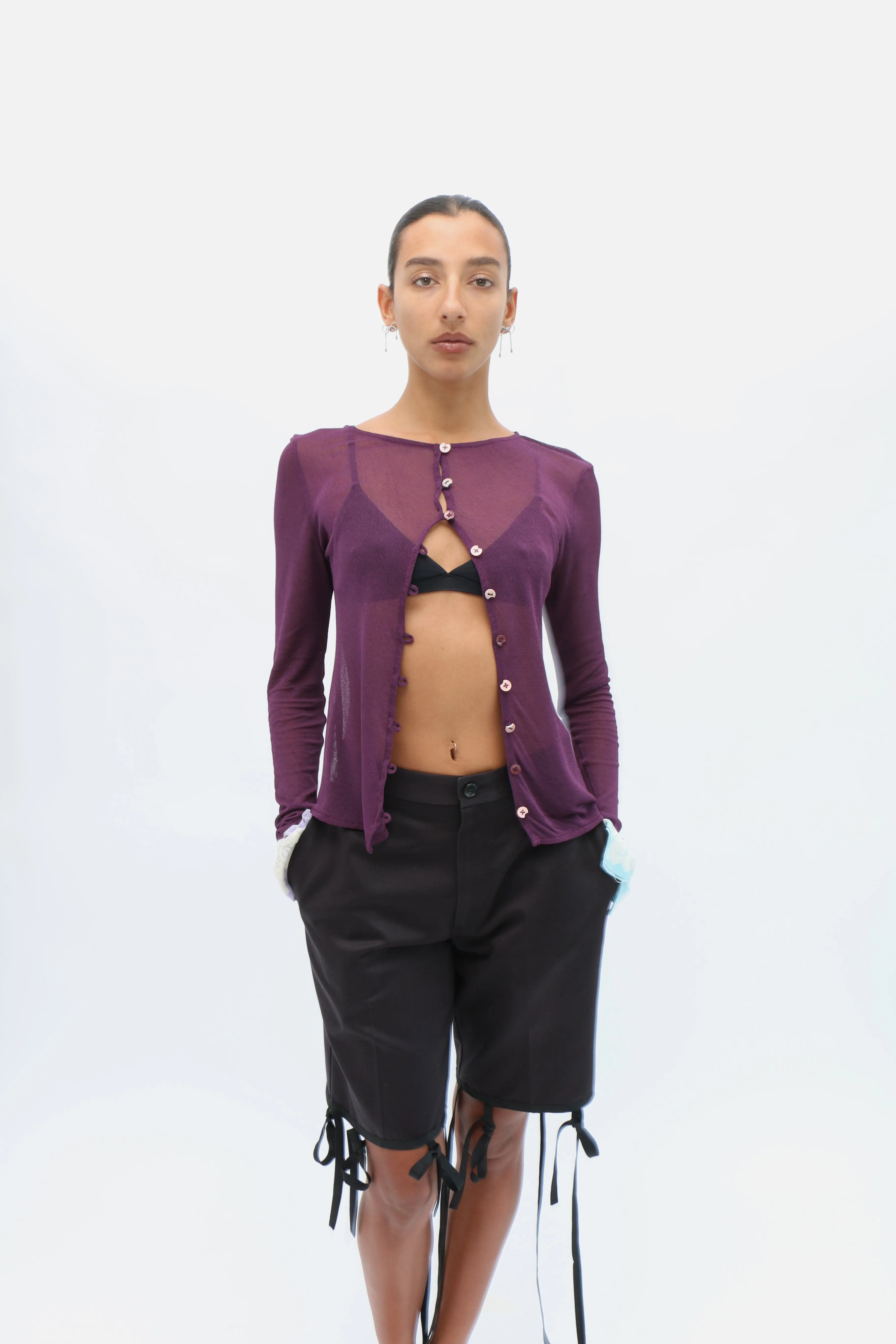 Eggplant Handkerchiefs Top