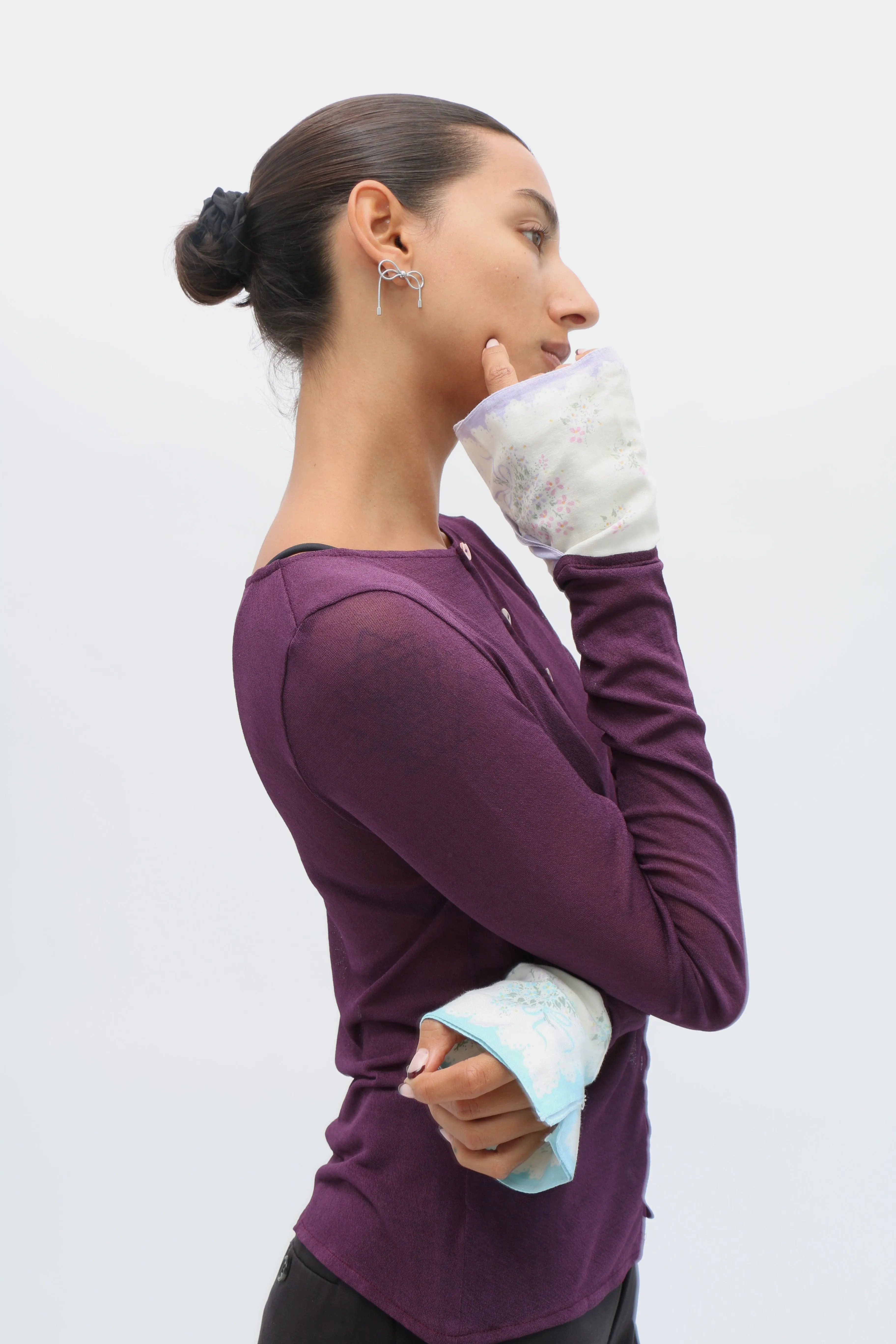 Eggplant Handkerchiefs Top