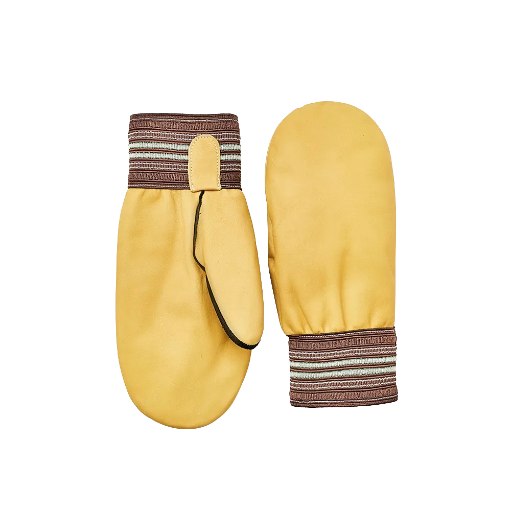Raber 341 Men's Pile Lined Leather Garbage Mitts® with Huggit Wrist - Durable, Warm, Crafted in Winnipeg for Severe Cold Weather