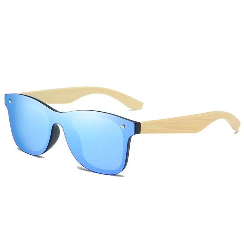 West Louis Ultralight Bamboo Wood Frame Polarized Men Sunglasses