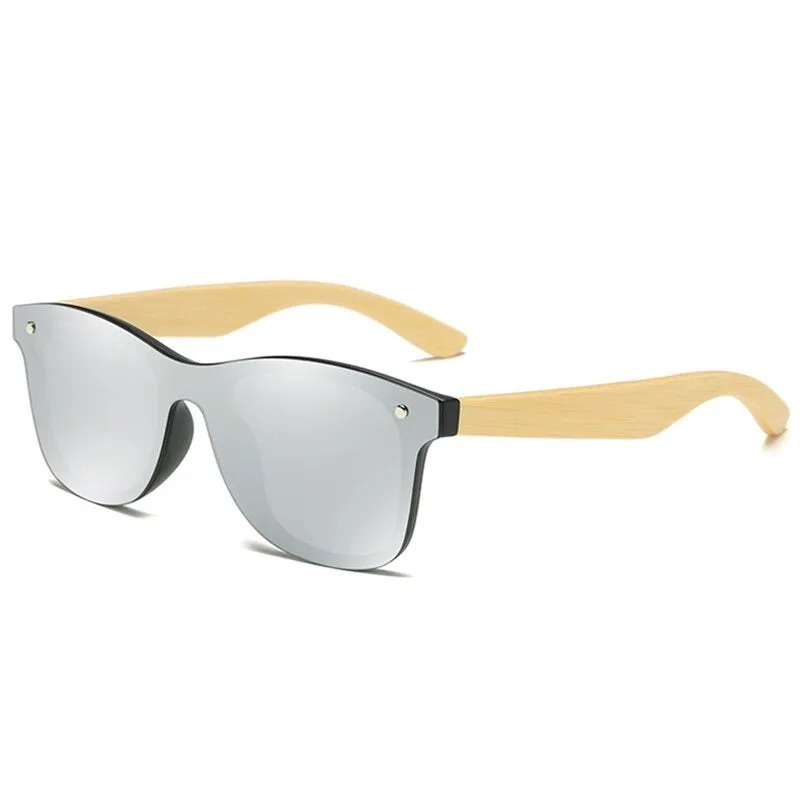 West Louis Ultralight Bamboo Wood Frame Polarized Men Sunglasses