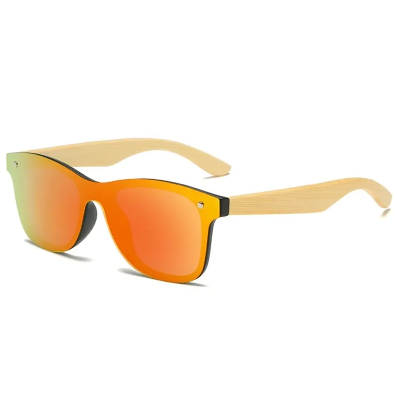 West Louis Ultralight Bamboo Wood Frame Polarized Men Sunglasses