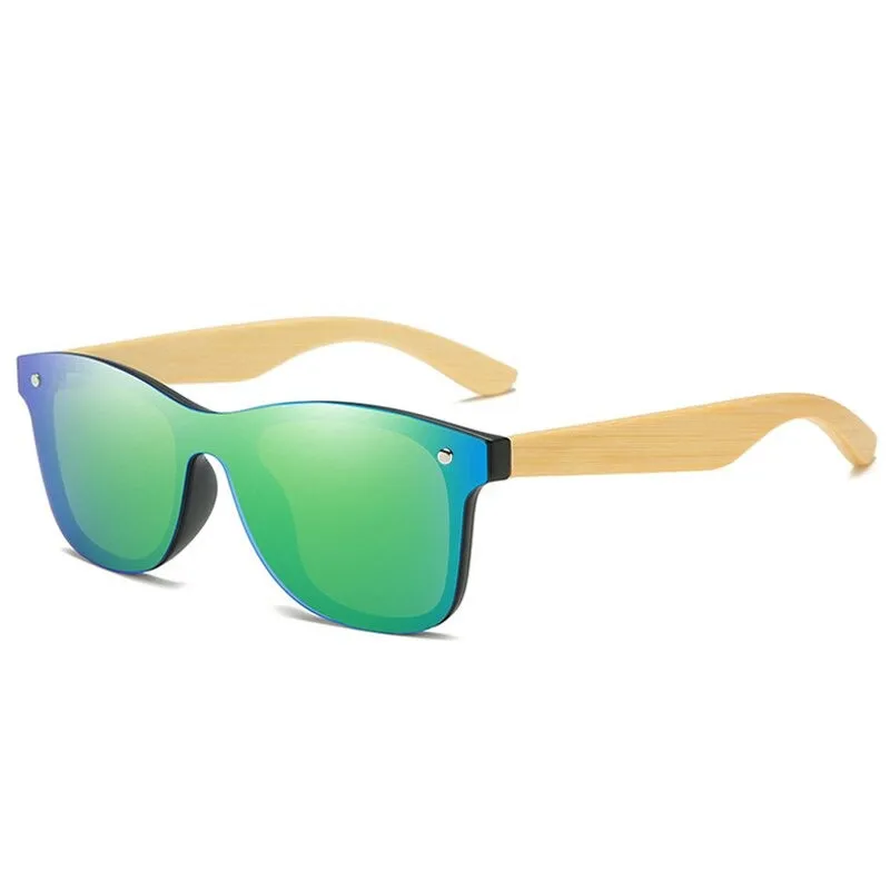 West Louis Ultralight Bamboo Wood Frame Polarized Men Sunglasses